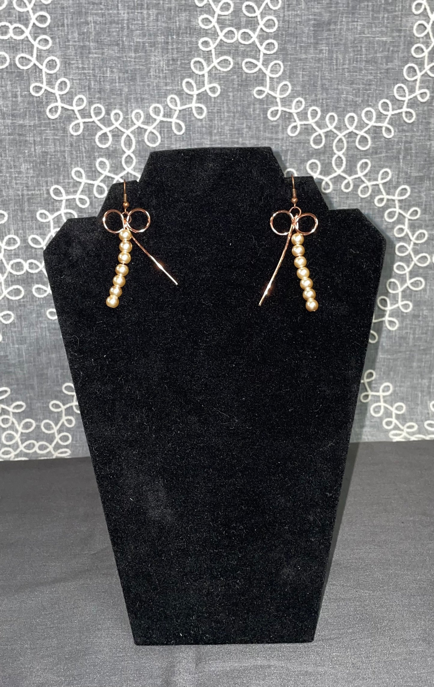Pearl Grace Bow Earrings