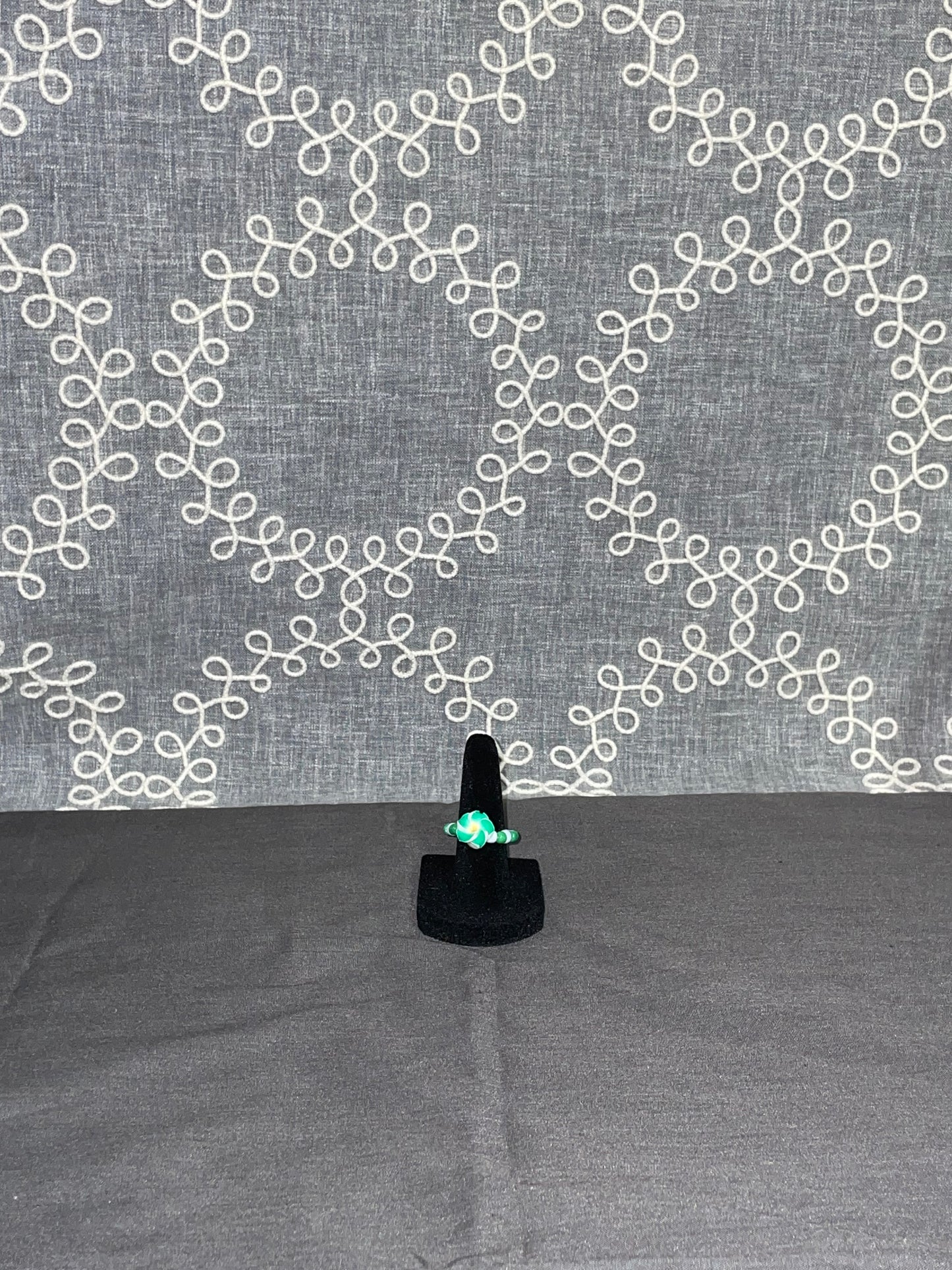 Jade Swirl Charm Ring
