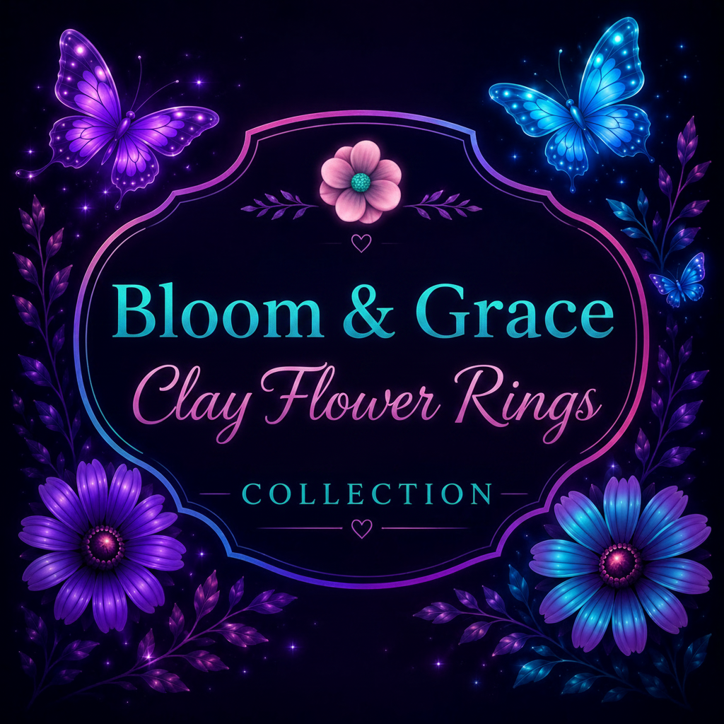 Bloom & Grace — Clay Flower Rings