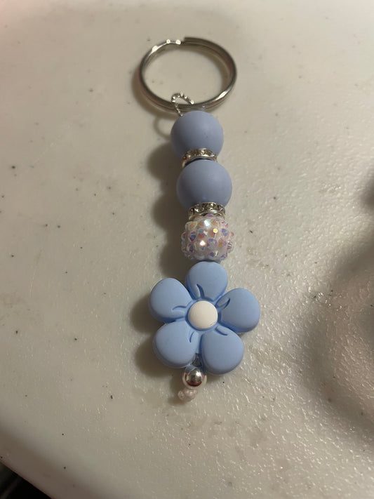 Blue Blossom Keychain