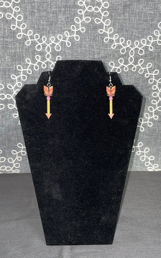 Desert Rose Arrow Dangles