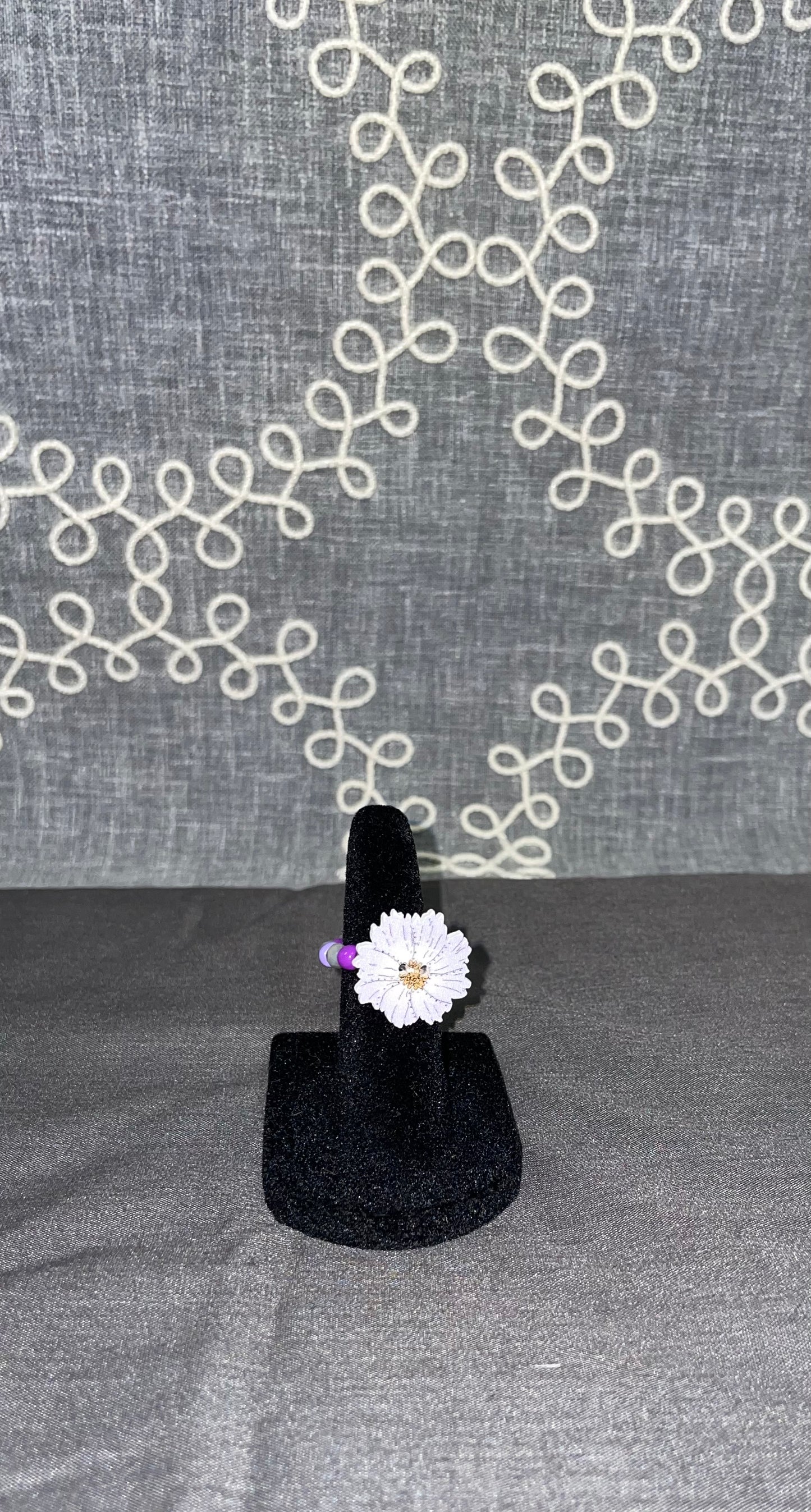 Lilac Daisy Ring