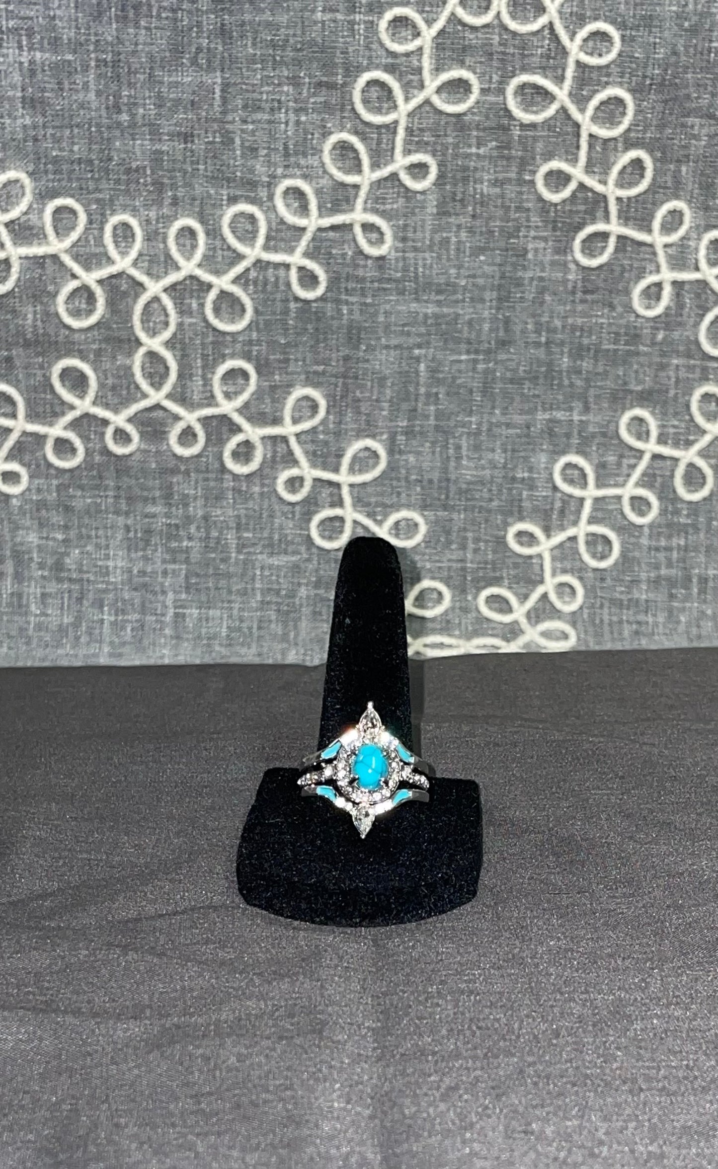 Southwestern Turquoise Ring - Size 9