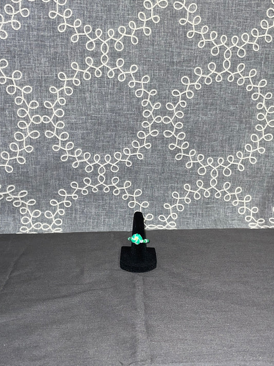 Jade Swirl Charm Ring