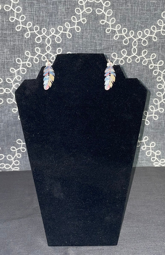 Pastel Prairie Feather Earrings